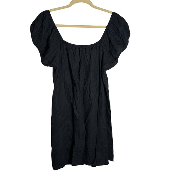 Madewell Margie Mini Dress in True Black, NWT, Size 14 - Picture 3 of 12
